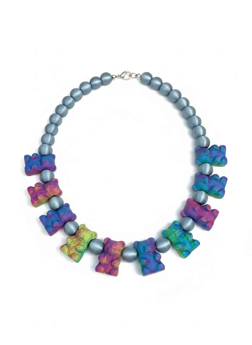 Gummy Bear Necklace, Bubblegum